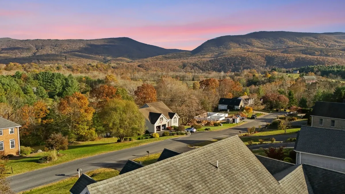 Picturesque landscape surrounding a property, captured with drone photography