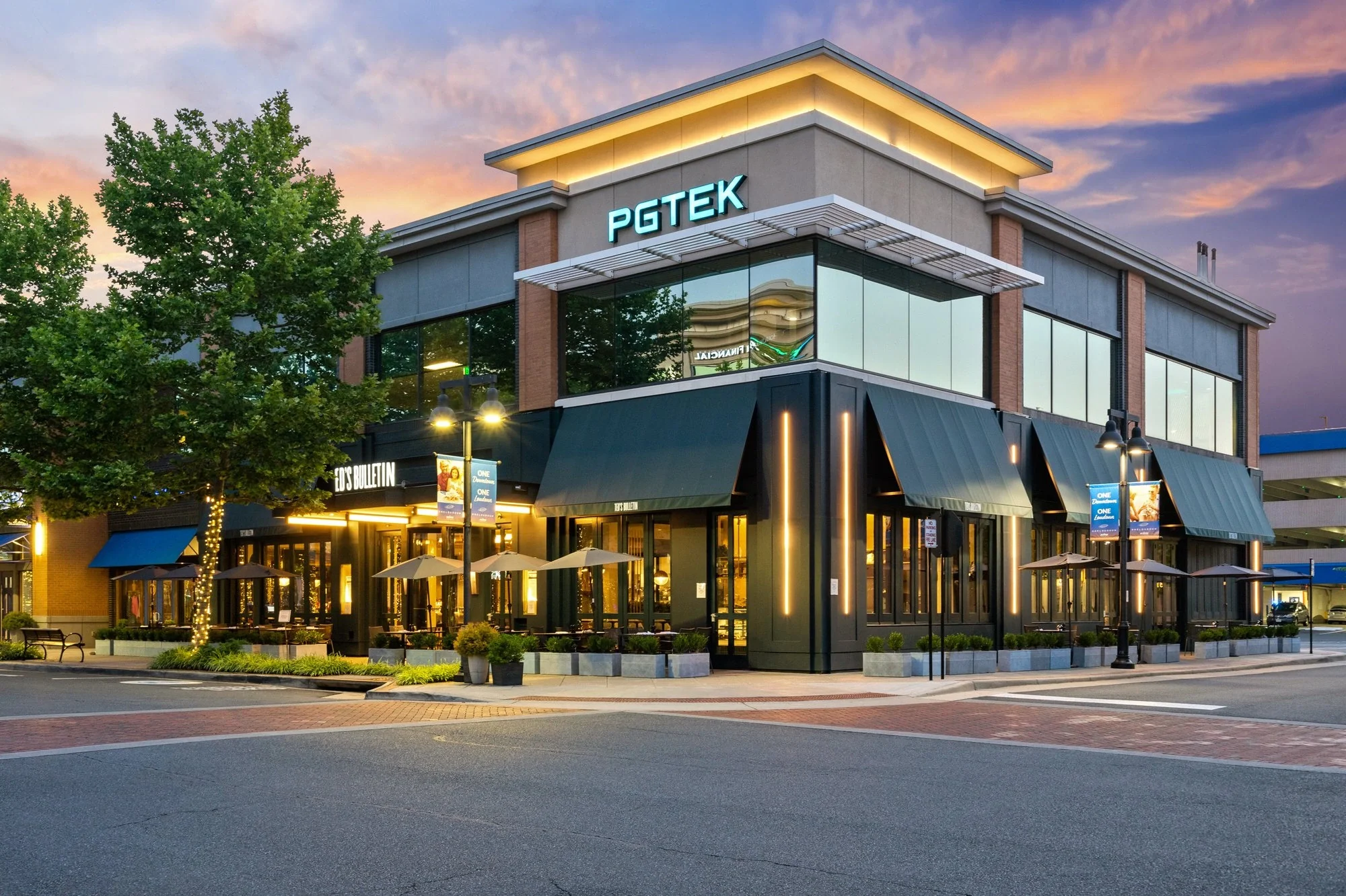 Modern commercial building interior — professional HDR photography