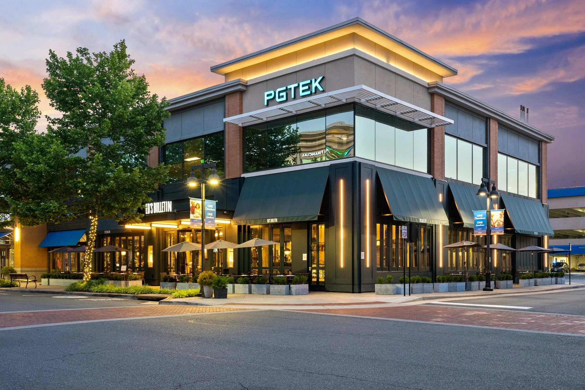 Modern commercial building interior — professional HDR photography