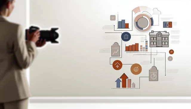 Professional real estate photographer capturing a luxury home interior