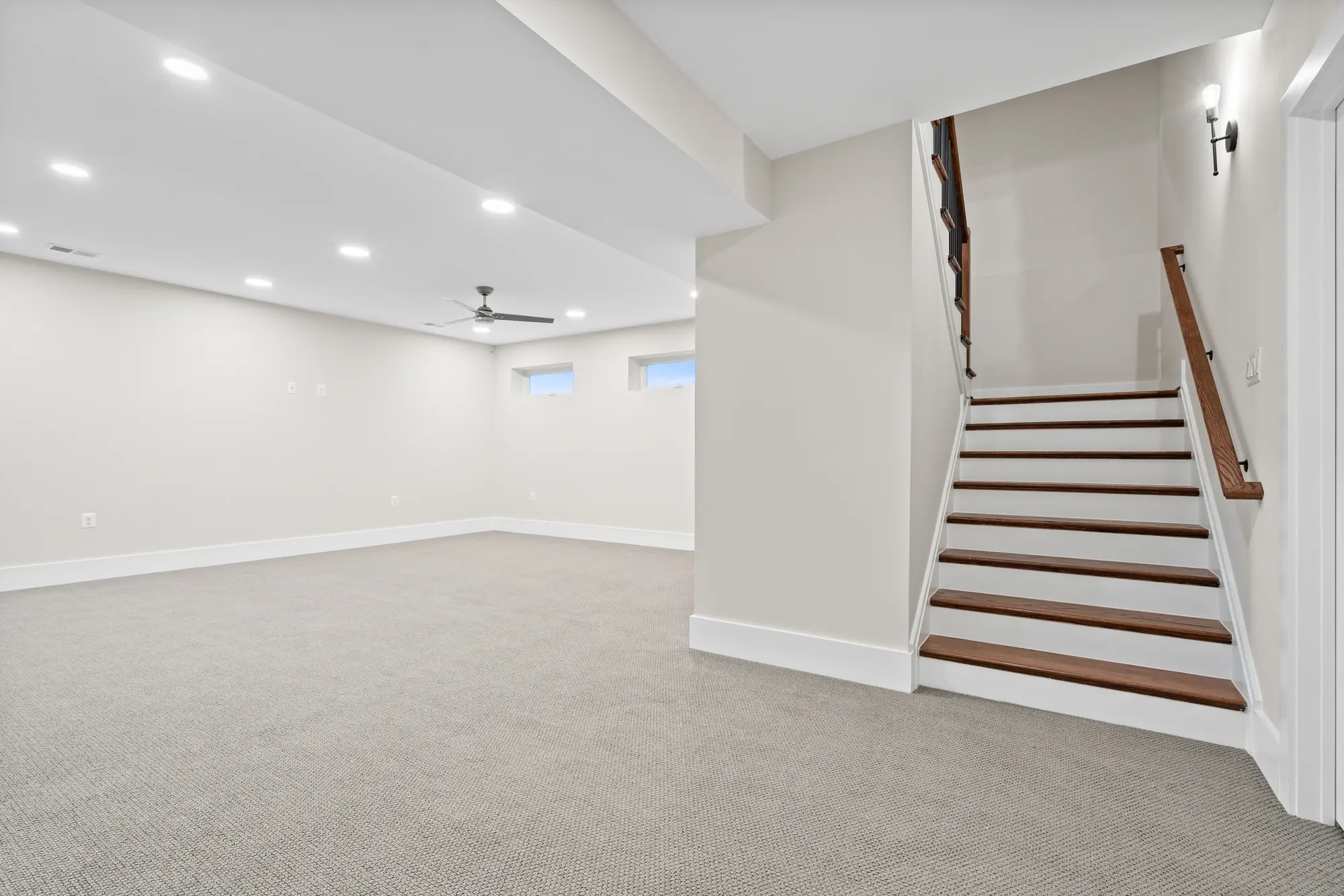 Finished basement, real estate media for renovated Falls Church home by Umedia
