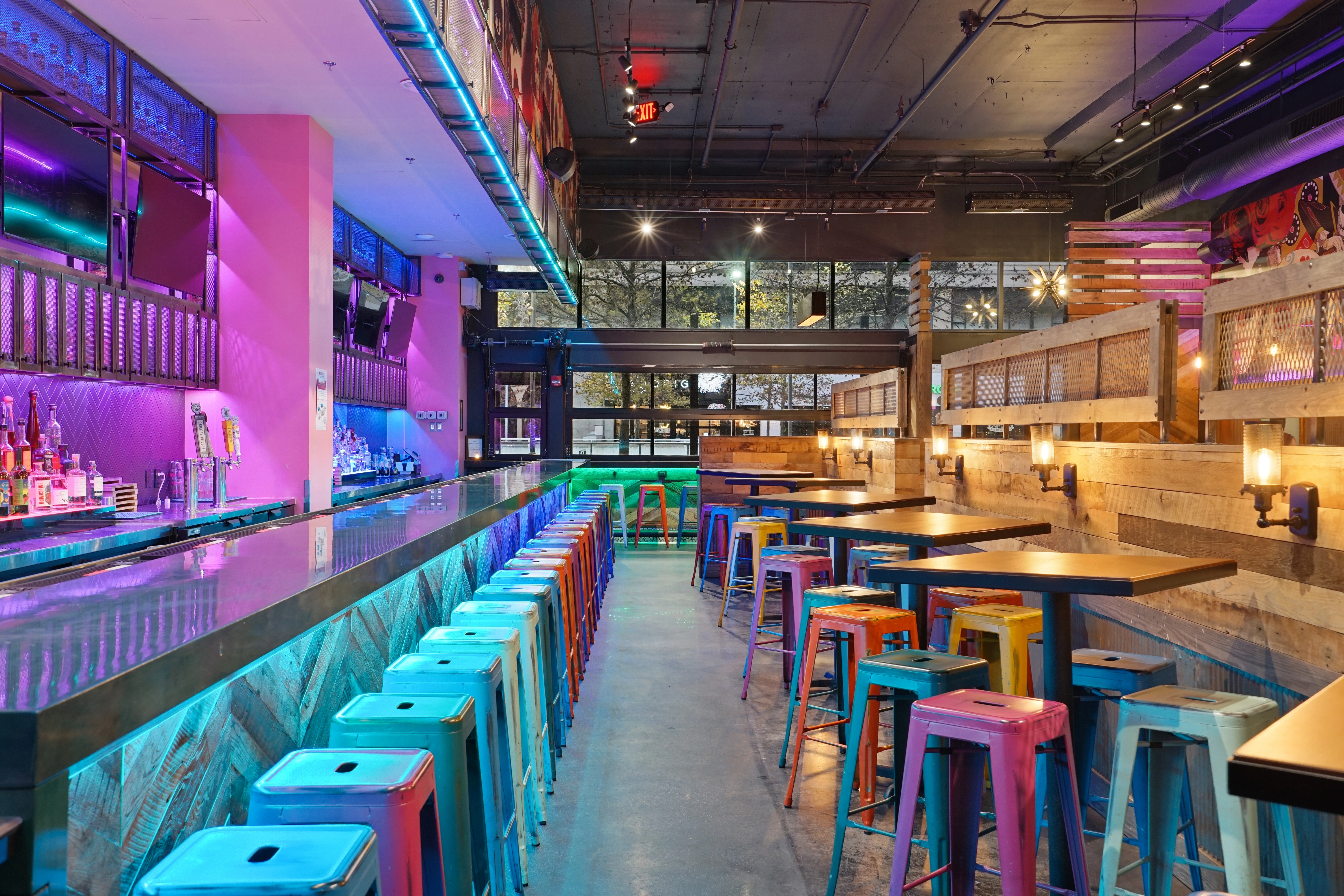 Family room with fireplace and bookshelves — Silver Spring, MD