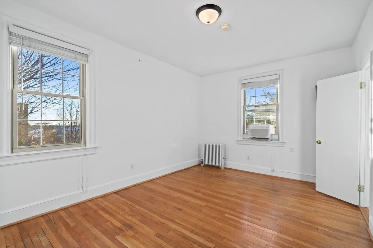 Empty bedroom — before virtual staging