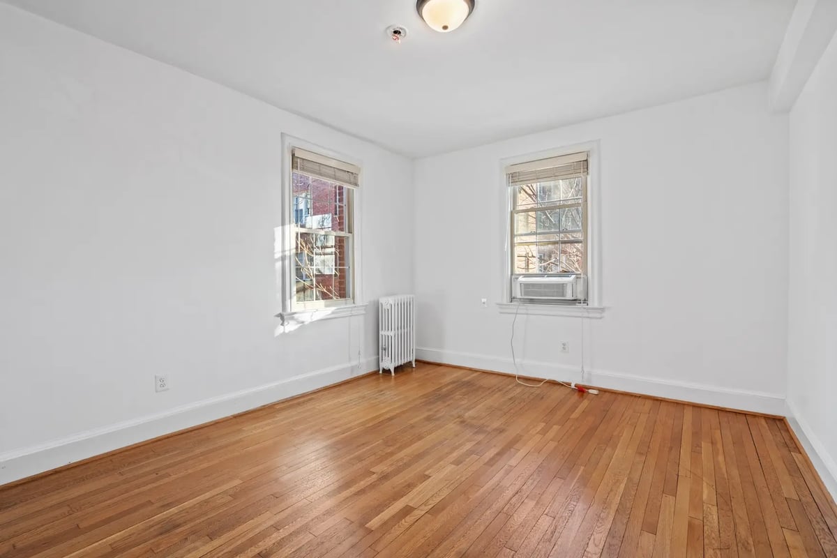Empty bedroom — before virtual staging