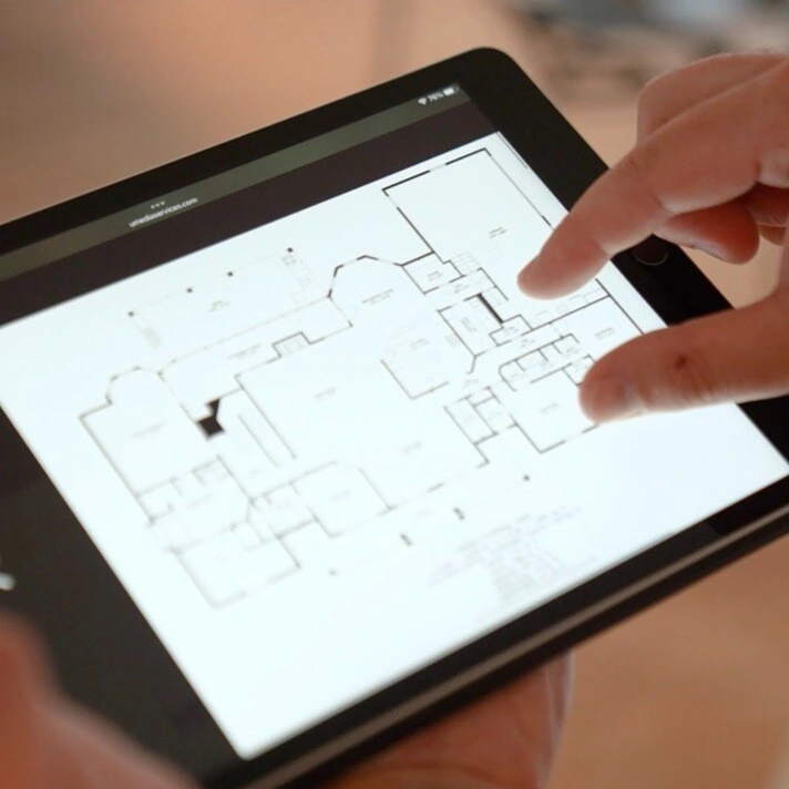 Professional 2D floor plan with room labels and dimensions