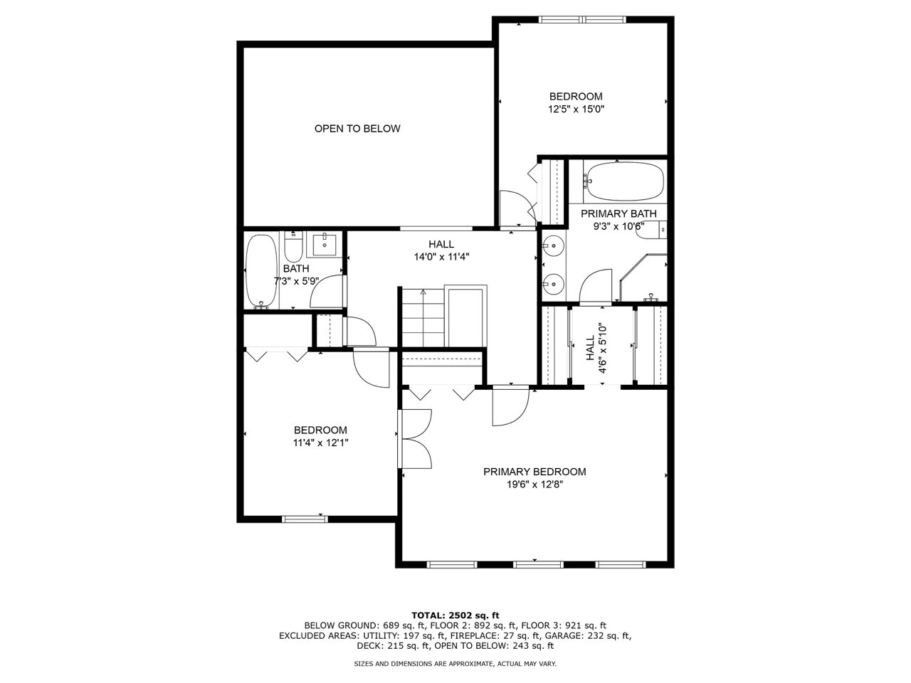 2D floor plan showing open concept living and kitchen layout